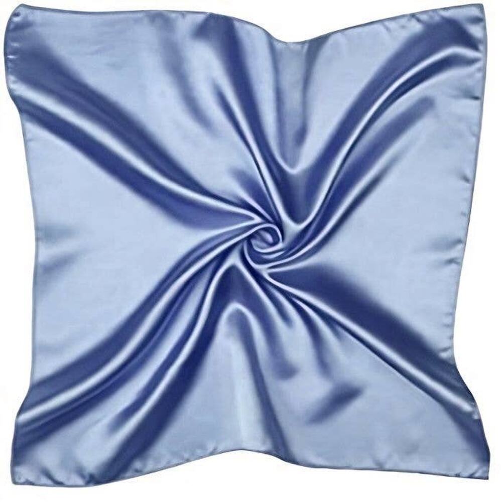 Satin Square Scarf - Baby Blue Silky